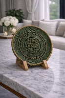 Luimera Küçük Hasir Yuvarlak Dekoratif Tabak Kf 23X23cm