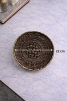 Luimera Küçük Hasir Yuvarlak Dekoratif Tabak Dk 23X23cm