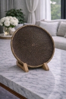 Luimera Büyük Hasir Yuvarlak Dekoratif Tabak Dk 30X30cm