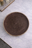 Luimera Büyük Hasir Yuvarlak Dekoratif Tabak Dk 30X30cm