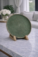 Luimera Büyük Hasir Yuvarlak Dekoratif Tabak Kf 30X30cm