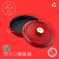 Lava Trendy 28 Cm Karniyarik Tencere Kirmizi