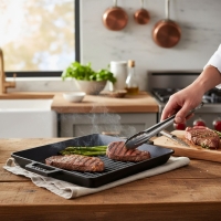 Lava Izgara Tava 26X32 Metal Kulplu