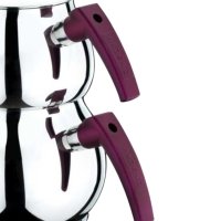 Akdeniz Aile Boy Küre Çaydanlik Takimi Bakalit Kulp