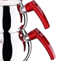 Akdeniz Jumbo Boy Küre Çaydanlik Takimi Bakalit Kulp