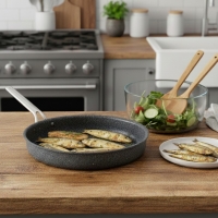 Oms Granit  34 X 5 Cm Hamsi Tava (Metal Kpk)Çlk.Sap