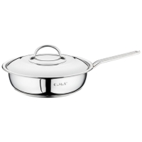 Oms 24 X 6 Cm Tek Kulp Çelik Tava (Kapakli)