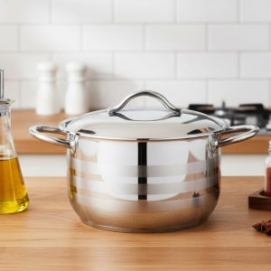 Oms 40X23cm Çelik Kapak Derin Tencere