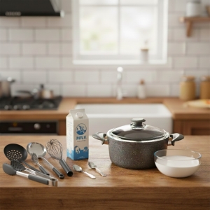 Oms Granit 18 X 10 Cm Derin Tencere Grey