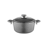 Oms Granit 20 X 10 Cm Derin Tencere (Cam Kpk)