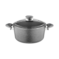 Oms Granit 24 X 12 Cm Derin Tencere (Cam Kpk)