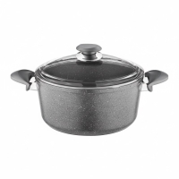 Oms Granit 26 X 12,5 Cm Derin Tencere (Cam Kpk)