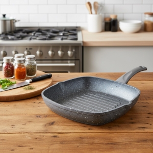 Oms Granit  28 X 28 Cm Grill Tava