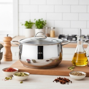 Oms 26 X 16 Cm Cam Kapak Derin Tencere