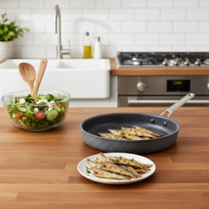 Oms Granit  28 X 4 Cm Hamsi Tava (Metal Kpk) Çlk.Sap