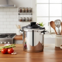 Oms 9 Lt Matik Silindir Düdüklü Tencere. Sade