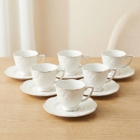 Acar Octavia 6 Li Kahve Fincan Takimi