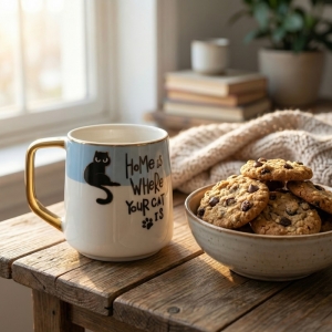 Acar Pasha Cat Kupa 200Ml Mavi