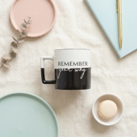 Acar Ruby Kupa 350Ml White&Siyah