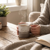 Acar Ruby Kupa 350Ml White&Gri