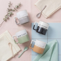 Acar Ruby Kupa 350Ml White&Gri