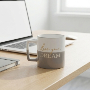 Acar Ruby Kupa 350Ml White&Gri