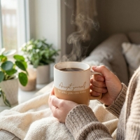 Acar Ruby Kupa 350Ml White&Cappuccino