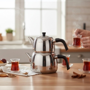 Acar Alvez Orta Boy Çaydanlik Takimi