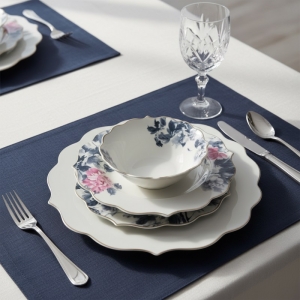 Pink&More Pink Rose 6 Kslk.24 Prç.Yemek Takimi