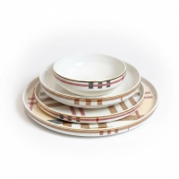 Pink&More 24 Prç 6 Kislilik Ekose Yemek Takimi