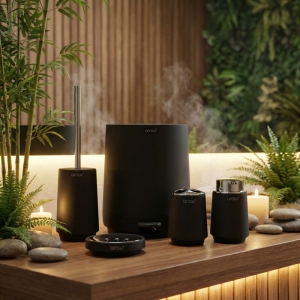 Arow Vona 5 Parça Banyo Seti Siyah