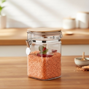 Arow Jacke Kilitli Cam Kavanoz 1350Ml