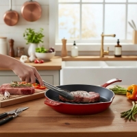 Lava Yuvarlak Sapli Izgara Tava 28 Cm