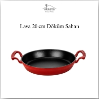 Lava Yuvarlak Kulplu Sahan 20 Cm  Kirmizi 21452