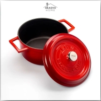 Lava Yuvarlak Trendy 24 Cm Tencere Kirmizi