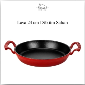 Lava Yuvarlak Kulplu 24 Cm Sahan Kirmizi 24231