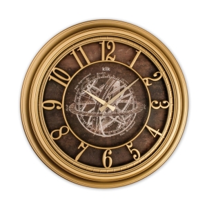 Klik Babil Astro Duvar Saati 45 Cm Gold