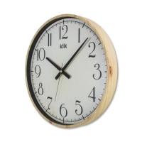 Regal Klik Simplex Modern  Ahsap Görünümlü Duvar Saati Kahve