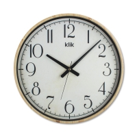 Regal Klik Simplex Modern  Ahsap Görünümlü Duvar Saati Kahve