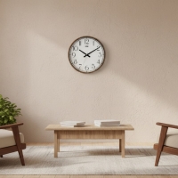 Regal Klik Simplex Modern Ahsap Görünümlü Duvar Saati Ceviz