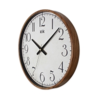 Regal Klik Simplex Modern Ahsap Görünümlü Duvar Saati Ceviz