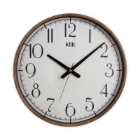 Regal Klik Simplex Modern Ahsap Görünümlü Duvar Saati Ceviz