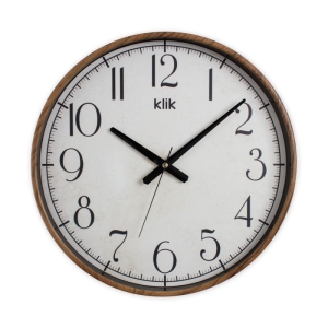 Regal Klik Simplex Modern Ahsap Görünümlü Duvar Saati Ceviz
