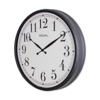 Regal Metal Klasik Duvar Saati Siyah 50 Cm