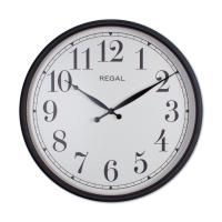 Regal Metal Klasik Duvar Saati Siyah 50 Cm