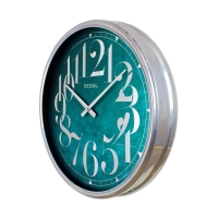 Regal Metal Parlak Yesil Duvar Saati 50 Cm