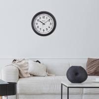 Regal Klasik Metal Duvar Saati Siyah 40 Cm