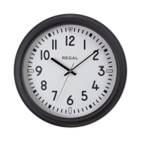 Regal Klasik Metal Duvar Saati Siyah 40 Cm