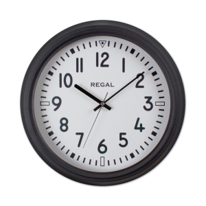 Regal Klasik Metal Duvar Saati Siyah 40 Cm