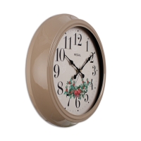 Regal Ökse Otu Desenli Metal Duvar Saati 40 Cm